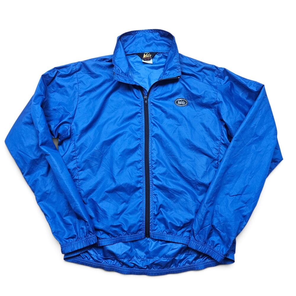 REI Windbreaker Jacket Men's M VTG 90s USA Ripstop Lightweight Outdoor Hiking